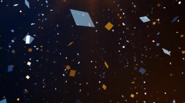 Parçacık olayı karavanı başlıkları sinematik açılışlar konser sonu kredi arkaplan döngüsü