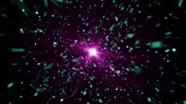 Parçacık olayı karavanı başlıkları sinematik açılışlar konser sonu kredi arkaplan döngüsü