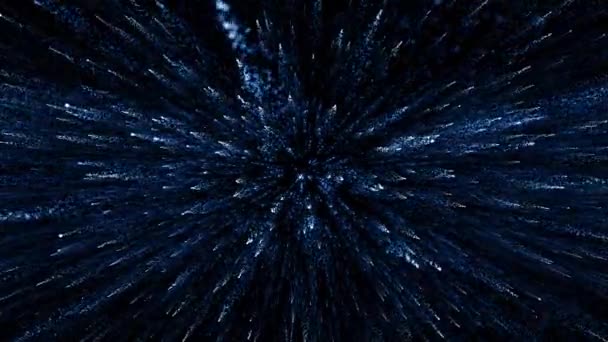 Particles Blue Event Game Trailer Titles Cinematic Concert Openers End — Vídeos de Stock