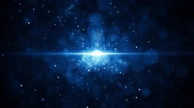 Parçacıklar mavi oyun fragmanı başlıkları sinematik konser açılışları kredi arkaplan döngüsünü sonlandırır