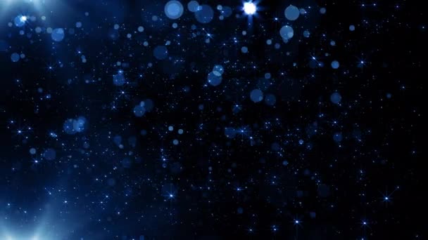 Particles Blue Event Game Trailer Titles Cinematic Concert Openers End — Vídeo de Stock