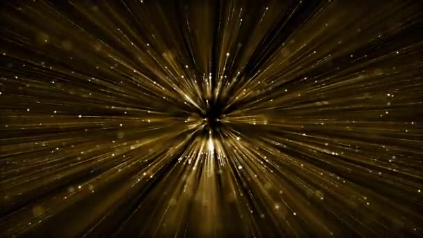 Particles Gold Event Awards Trailer Titles Cinematic Concert Openers End — Stock Video