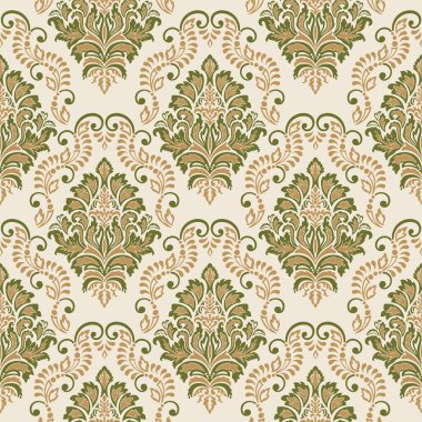 Kusursuz Damask Barok Deseni