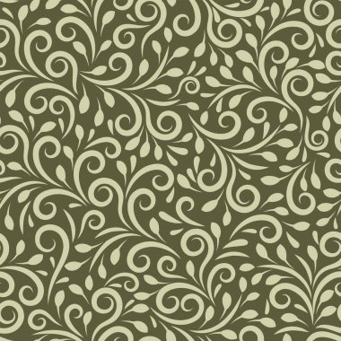 Kusursuz Tarz Yaprakları ve Yeşil Yosun Arkaplanda Girdap