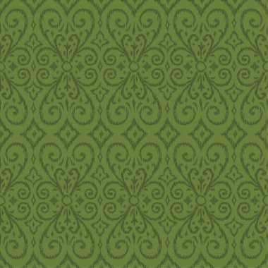 Hediye Paketi ve Kumaş Yazdırma İçin Kusursuz Kırmızı Barok Deseni