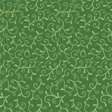 Ökseotu Yaprakları Yeşil Arkaplanda Kusursuz Yuvarlak