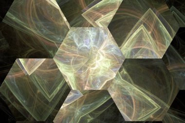 fantezi kaotik renkli fraktal desen. Soyut fraktal şekiller. 3d resimleme arkaplanı veya duvar kağıdı oluşturuluyor.