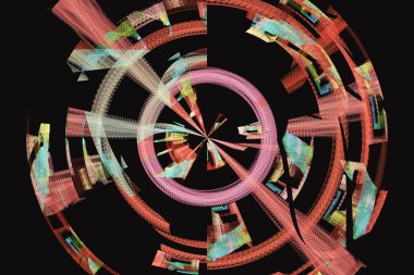 Soyut arkaplan, geometrik grafikler, kumaş, duvar halısı için bir kalıp olarak kullanılabilir.