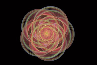 Dijital fraktal arkaplanın vektör çizimi. Tasarımınız için soyut arkaplan