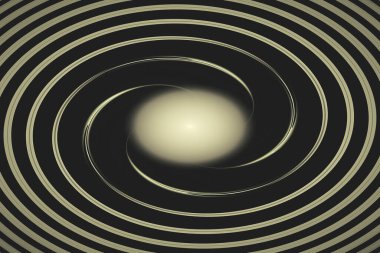 Çemberli altın soyut arka plan. vektör sanatı.