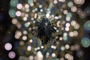 Bokeh ile soyut arkaplan.