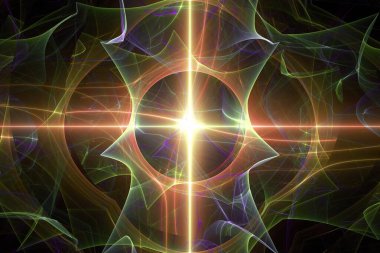 Hayali fraktal arkaplan resmi