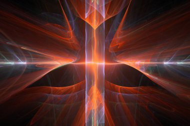 renkli soyut fraktal illüstrasyon