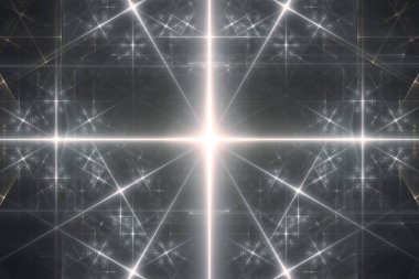 Sihirli ışıklar ve yıldızlarla soyut arkaplan.