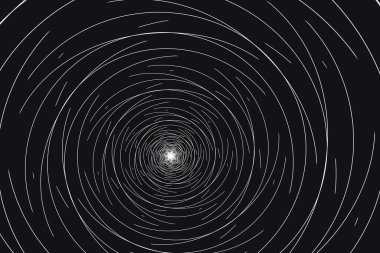 Beyaz çizgiler ve noktalarla soyut siyah arkaplan.