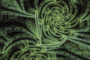 Soyut bilgisayar üretilmiş fraktal tasarım. Fraktal hiç bitmeyen bir desen. Fraktallar son derece karmaşık kalıplardır. -