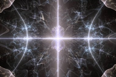 Işıklı fraktal arkaplan