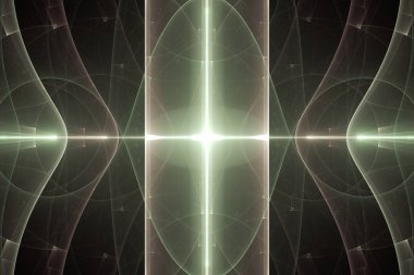 Soyut arkaplan, renkli grafikler, fütüristik kumaş ve duvar halısı için bir model kullanılabilir.