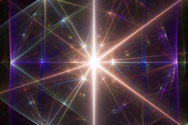 Parlak çizgileri olan soyut arkaplan