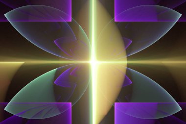 Plastik fraktal arkaplan 3d görüntüleme.