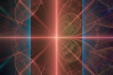 hayal gücü açısından zengin fraktal desen resmi soyut