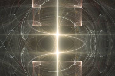 Soyut fraktal geometrik model arka planı. bilgisayar destekli illüstrasyon.