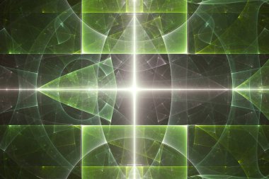 bir yıldız biçiminde yeşil arkaplan