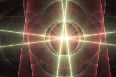 fantezi kaotik renkli fraktal desen. Soyut fraktal şekiller. 3d resimleme arkaplanı veya duvar kağıdı oluşturuluyor