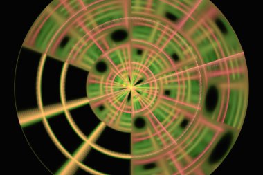 fantezi kaotik renkli fraktal desen. Soyut fraktal şekiller. 3d resimleme arkaplanı veya duvar kağıdı oluşturuluyor