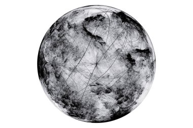 Siyah ve beyaz fraktal arka plan