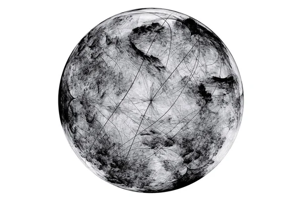 Siyah ve beyaz fraktal arka plan