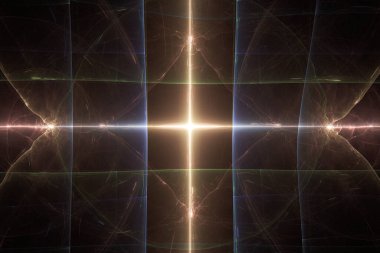 Hayali bereketli fraktal doku oluşturulmuş resim soyut arkaplan