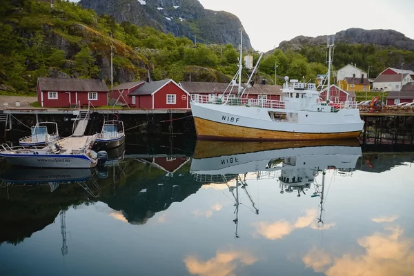 stock image The beauty of northern Norway mountains and ocean