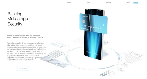 Mockup Smartphone Realista Celular Moderno Com Tela Branca Branco Telefone — Vetor de Stock