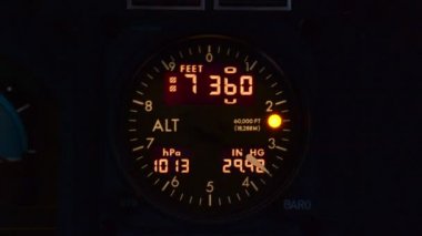 Bir uçak kokpit, uçak Instruments pilot