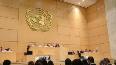 Ekim 5th 2015 - Birleşik Milletler ofisi, derleme oturum Cenevre'de İsviçre, Geneva-