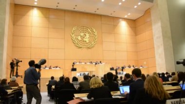 Ekim 5th 2015 - Birleşik Milletler ofisi, derleme oturum Cenevre'de İsviçre, Geneva-