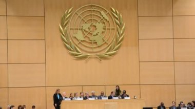 Ekim 5th 2015 - Birleşik Milletler ofisi, derleme oturum Cenevre'de İsviçre, Geneva-