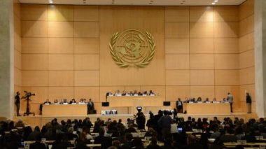 Ekim 5th 2015 - Birleşik Milletler ofisi, derleme oturum Cenevre'de İsviçre, Geneva-