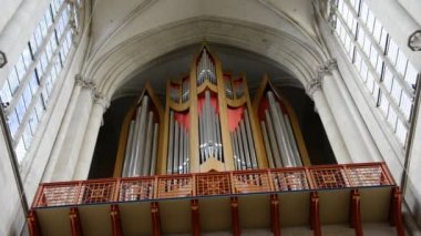 İç katedral Magdeburg River Elbe, Almanya
