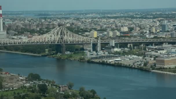 Luchtfoto van New York City — Stockvideo