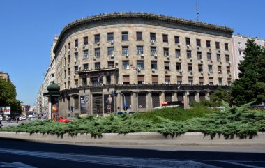 Belgrad, Sırbistan - 15 Ağustos 2016: Kültür ve bilgi Sırbistan - Belgrad Bakanlığı