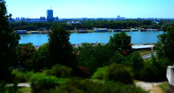 BELGRADE, SÉRVIA - AGOSTO 15, 2016: Belgrado com a bela vista do Kalemegdan — Fotografia de Stock