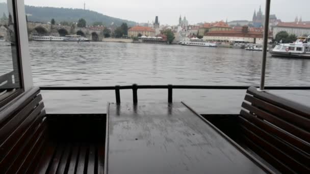 Arquitetura, monumentos e turistas na cidade de Praga, República Checa — Vídeo de Stock