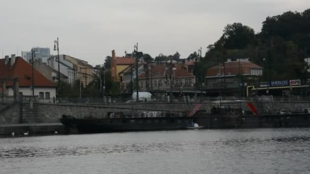 Arquitetura, monumentos e turistas na cidade de Praga, República Checa — Vídeo de Stock