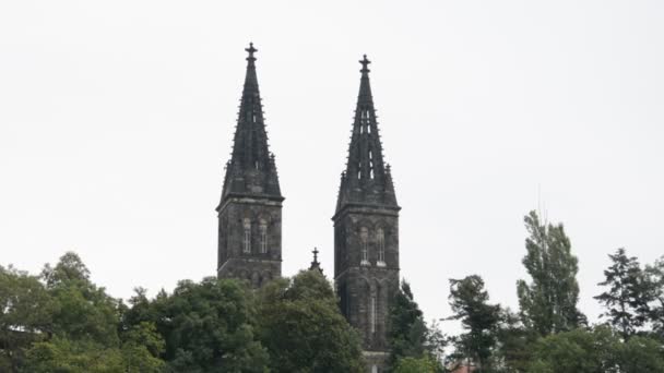 Architecture, monuments et touristes à Prague, République tchèque — Video