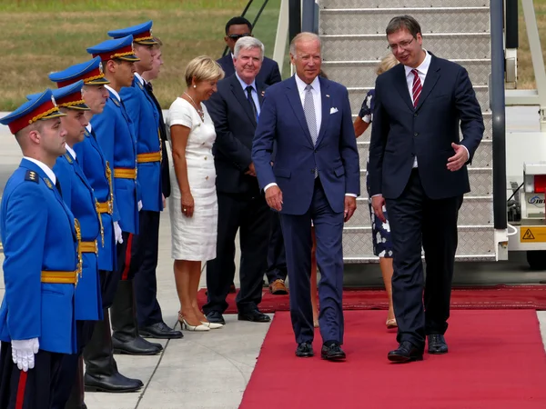 Вице-президент США Джозеф "Джо" Байден прибыл в Белград, Сербия — стоковое фото