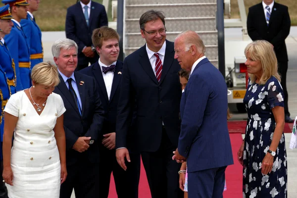 Вице-президент США Джозеф "Джо" Байден прибыл в Белград, Сербия — стоковое фото