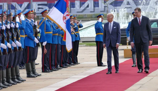 El vicepresidente Joseph 'Joe' Biden comienza su visita oficial a Belgrado, Serbia — Foto de Stock