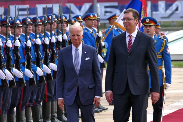 El vicepresidente Joseph 'Joe' Biden comienza su visita oficial a Belgrado, Serbia — Foto de Stock